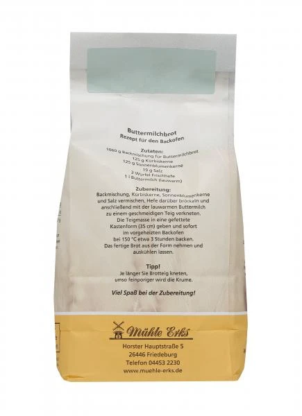 Mühle Erks Bioland Backmischung Für Buttermilchbrot 3 Mühle Erks Bioland Backmischung Für Buttermilchbrot – Bild 3