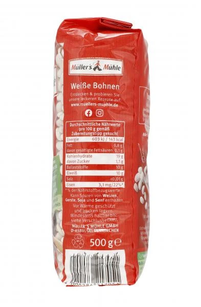 Müller's Mühle Weiße Bohnen 2 Müller's Mühle Weiße Bohnen – Bild 2