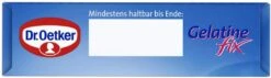 Dr. Oetker Gelatine Fix -Lebensmittel Verkäufe 4502110630 4000521722609 06