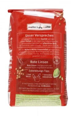 Müller's Mühle Rote Linsen -Lebensmittel Verkäufe 4502110827 4000286221126 03