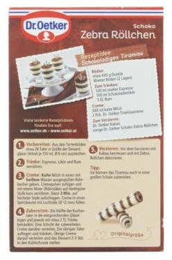 Dr. Oetker Schoko Zebra Röllchen Vollmilch & Weiß -Lebensmittel Verkäufe 4502111037 4000521006686 03.jpg