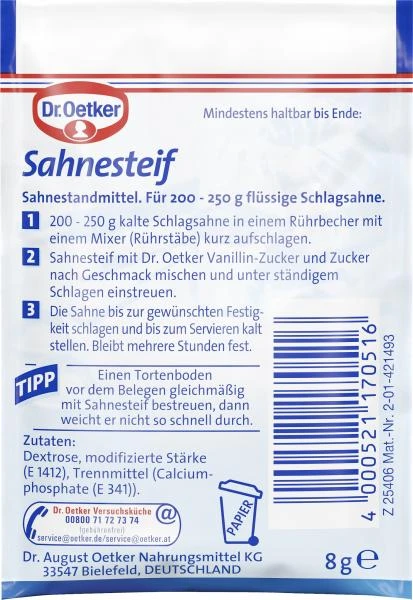 Dr. Oetker Sahnesteif 2 Dr. Oetker Sahnesteif – Bild 2
