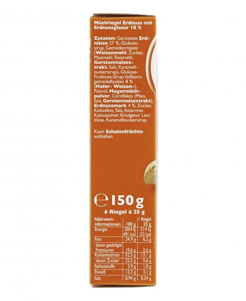 Corny Müsli Riegel Erdnuss Süß & Salzig 4 Corny Müsli Riegel Erdnuss Süß & Salzig – Bild 4