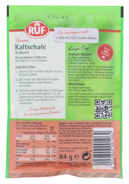 Ruf Instant Kaltschale Erdbeer 2 Ruf Instant Kaltschale Erdbeer – Bild 2