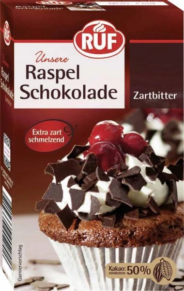 Ruf Raspel Schokolade Zartbitter 1 Ruf Raspel Schokolade Zartbitter