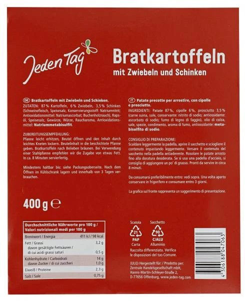 Jeden Tag Bratkartoffeln Mit Schinken & Zwiebeln 2 Jeden Tag Bratkartoffeln Mit Schinken & Zwiebeln – Bild 2