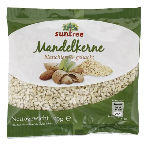 Suntree Kalifornische Mandelkerne Gehackt 1 Suntree Kalifornische Mandelkerne Gehackt