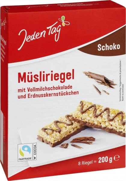 Jeden Tag Müsliriegel Schoko 1 Jeden Tag Müsliriegel Schoko