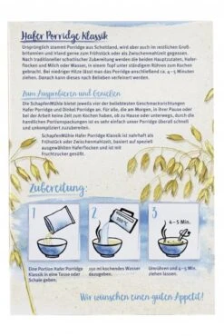 Schapfenmühle Porridge Hafermahlzeit Natur -Lebensmittel Verkäufe 4502112203 4000950210258 03.jpg