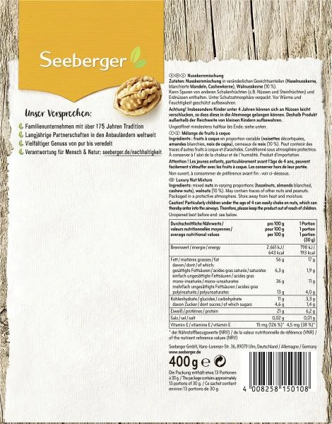 Seeberger Nusskernmischung 2 Seeberger Nusskernmischung – Bild 2