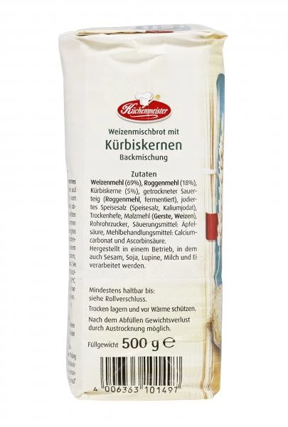 Küchenmeister Backmischung Brot Mit Kürbiskernen 4 Küchenmeister Backmischung Brot Mit Kürbiskernen – Bild 4