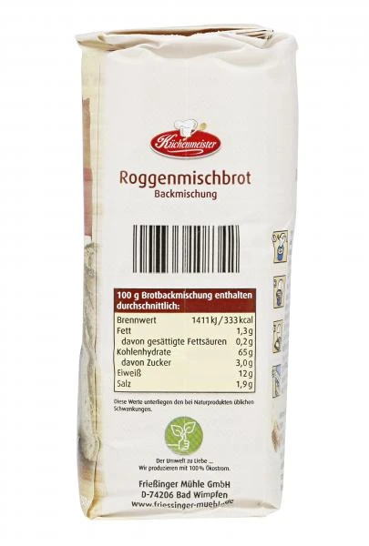Küchenmeister Backmischung Roggenmischbrot 2 Küchenmeister Backmischung Roggenmischbrot – Bild 2