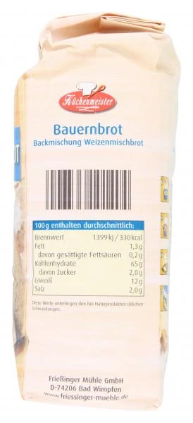 Küchenmeister Backmischung Bauernbrot 2 Küchenmeister Backmischung Bauernbrot – Bild 2