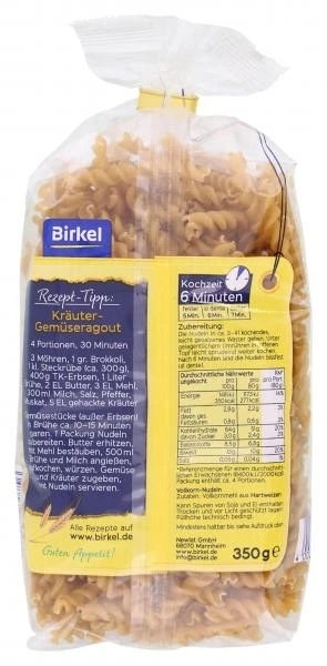 Birkel Nudel-Inspiration Vollkorn Spiralen 2 Birkel Nudel-Inspiration Vollkorn Spiralen – Bild 2