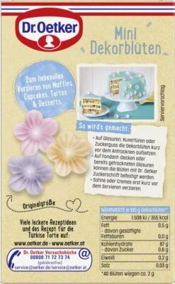 Dr. Oetker Mini Dekorblüten -Lebensmittel Verkäufe 4502113834 4000521018573 03