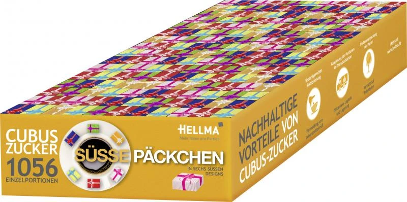 Hellma Cubus Zucker Süße Päckchen 1 Hellma Cubus Zucker Süße Päckchen