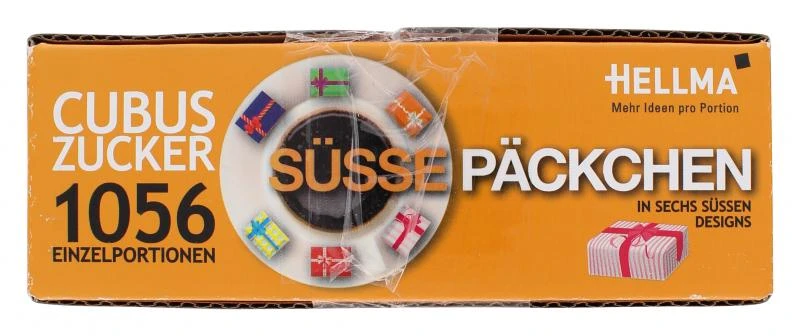 Hellma Cubus Zucker Süße Päckchen 2 Hellma Cubus Zucker Süße Päckchen – Bild 2