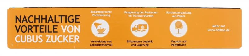Hellma Cubus Zucker Süße Päckchen 3 Hellma Cubus Zucker Süße Päckchen – Bild 3
