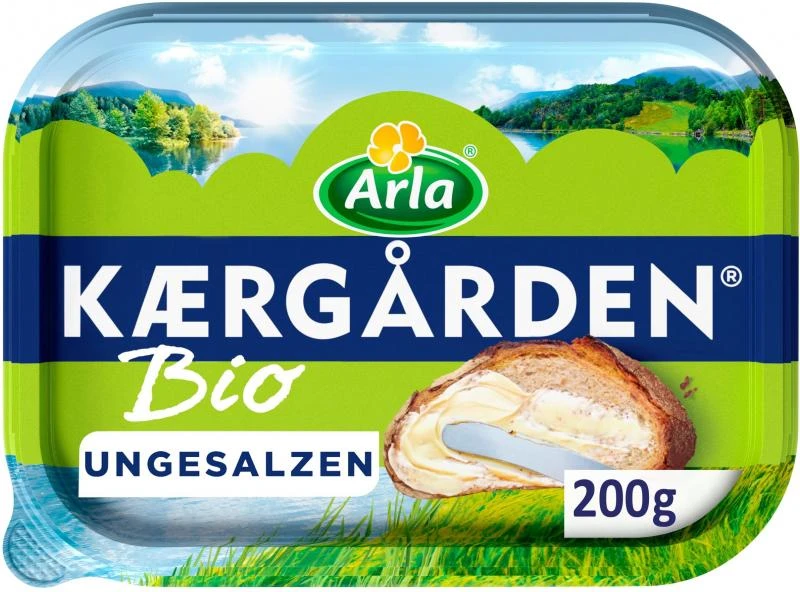 Arla Kaergarden Bio Ungesalzen, Aus Butter Und Rapsöl 1 Arla Kaergarden Bio Ungesalzen, Aus Butter Und Rapsöl