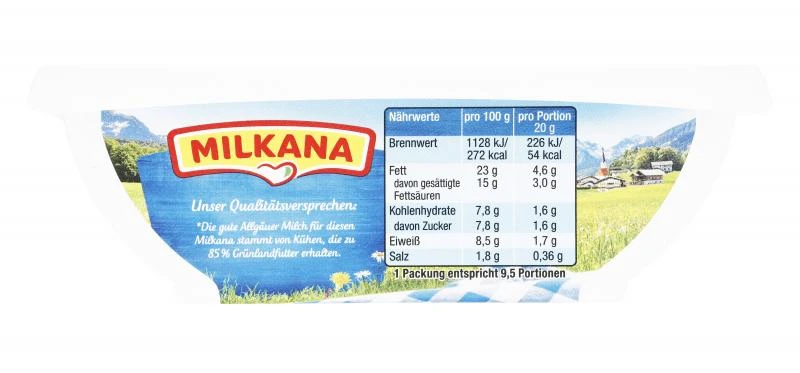 Milkana Schmelzkäse Sahne 2 Milkana Schmelzkäse Sahne – Bild 2