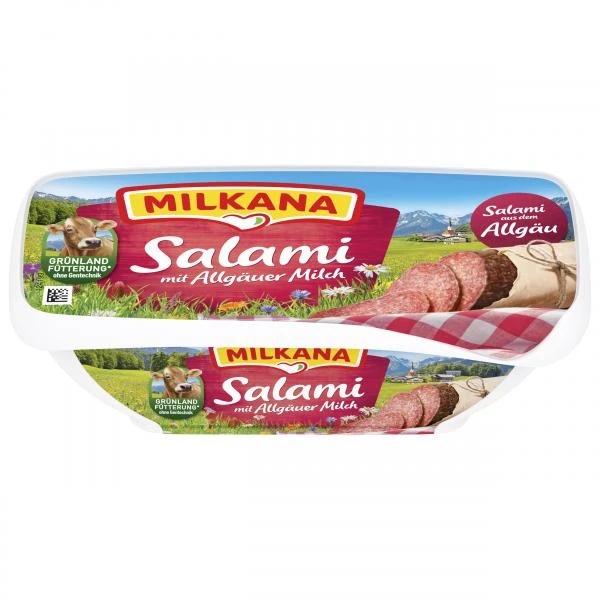 Milkana Schmelzkäse Salami 1 Milkana Schmelzkäse Salami