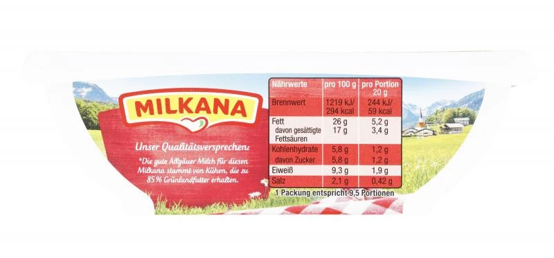 Milkana Schmelzkäse Salami 2 Milkana Schmelzkäse Salami – Bild 2