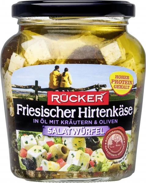 Rücker Friesischer Hirtenkäse In Öl Mit Kräutern & Oliven 1 Rücker Friesischer Hirtenkäse In Öl Mit Kräutern & Oliven