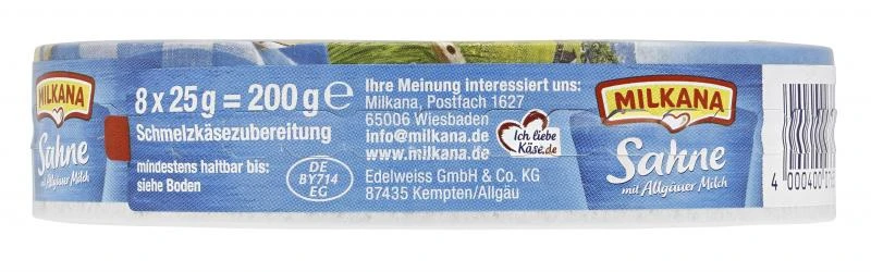 Milkana Schmelzkäse-Ecken Sahne 4 Milkana Schmelzkäse-Ecken Sahne – Bild 4