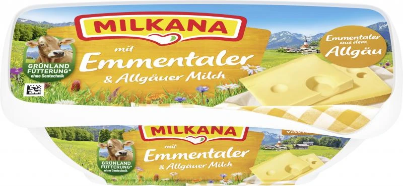 Milkana Schmelzkäse Mit Emmentaler 1 Milkana Schmelzkäse Mit Emmentaler
