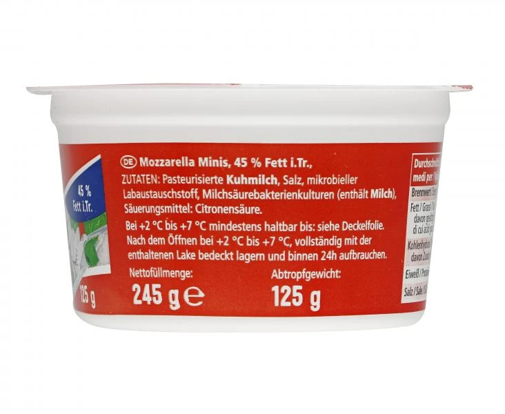 Jeden Tag Mozzarella Minis 2 Jeden Tag Mozzarella Minis – Bild 2