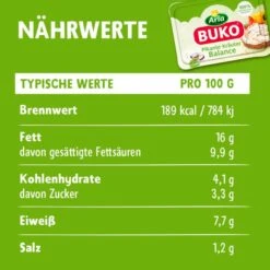 Arla Buko Pikante Kräuter Balance 13 Arla Buko Pikante Kräuter Balance -Lebensmittel Verkäufe 4503040355 5711953106200 07