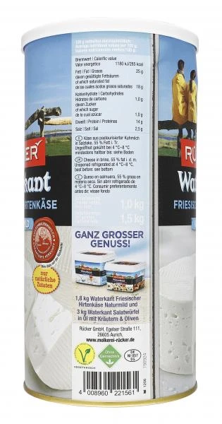 Rücker Waterkant Hirtenkäse Naturmild 2 Rücker Waterkant Hirtenkäse Naturmild – Bild 2