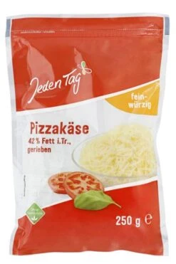 Jeden Tag Pizzakäse Gerieben