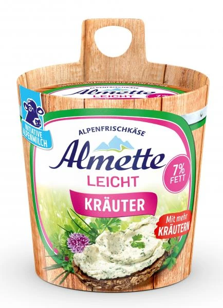 Almette Alpenfrischkäse Kräuter 7% Fett 1 Almette Alpenfrischkäse Kräuter 7% Fett