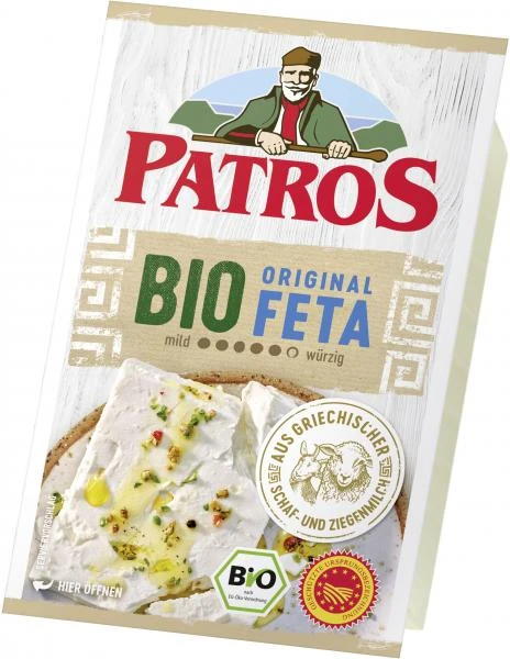 Patros Bio Feta Natur 1 Patros Bio Feta Natur