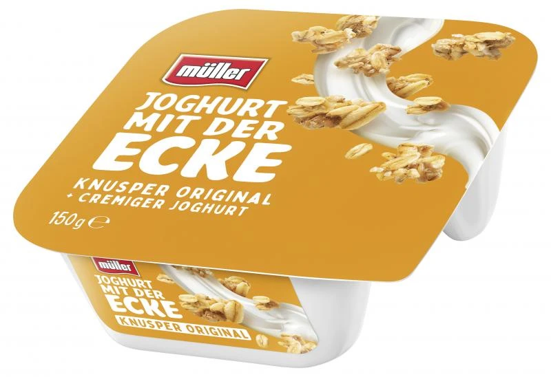 Mueller Müller Joghurt Mit Der Ecke Knusper Original 1 Mueller Müller Joghurt Mit Der Ecke Knusper Original