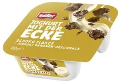 Mueller Müller Joghurt Mit Der Ecke Schoko Flakes Joghurt Bananen-Geschmack