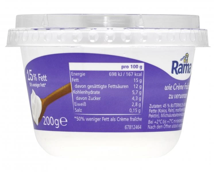 Rama Cremefine Zum Verfeinern 2 Rama Cremefine Zum Verfeinern – Bild 2