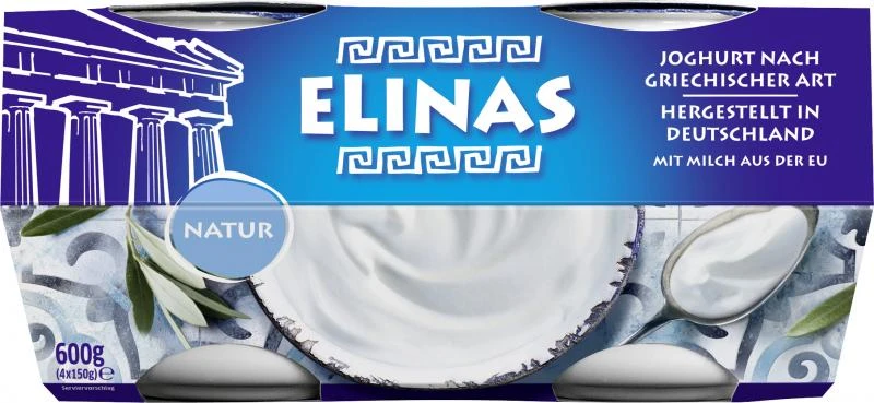 Elinas Joghurt Nach Griechischer Art Natur 2 Elinas Joghurt Nach Griechischer Art Natur – Bild 2