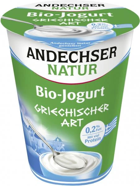 Andechser Natur Bio Joghurt Griechischer Art 0,2% 1 Andechser Natur Bio Joghurt Griechischer Art 0,2%