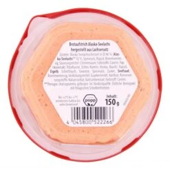 Popp Brotaufstrich Alaska-Seelachs 5 Popp Brotaufstrich Alaska-Seelachs -Lebensmittel Verkäufe 4503070039 4045800522266 03.jpg