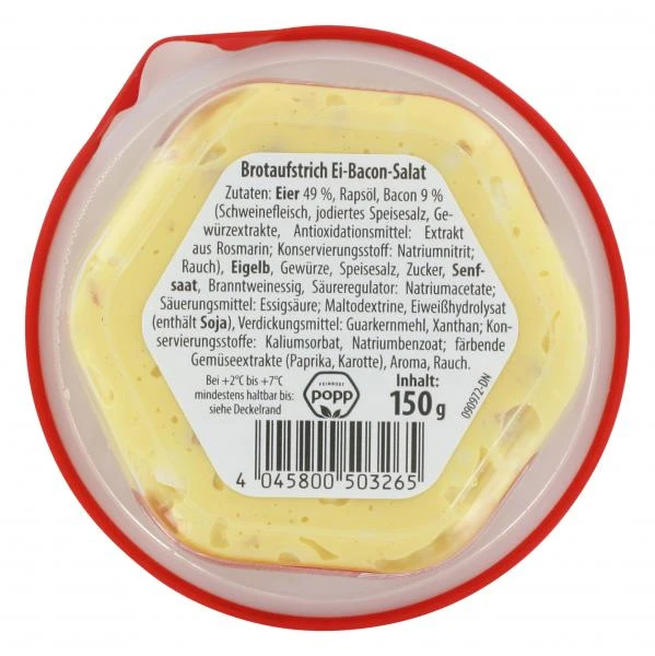 Popp Brotaufstrich Ei-Bacon-Salat 3 Popp Brotaufstrich Ei-Bacon-Salat – Bild 3