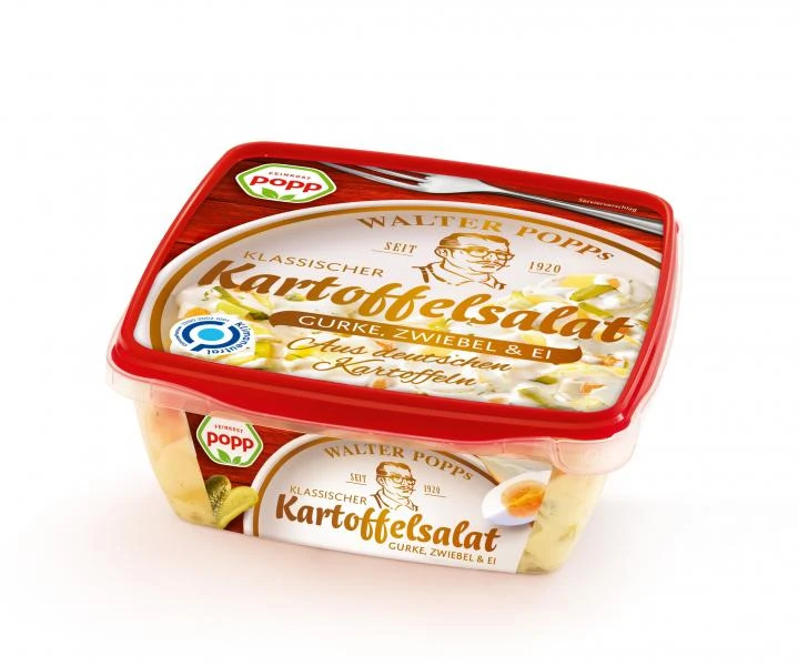 Popp Kartoffelsalat Klassisch - Gurke, Zwiebel & Ei 1 Popp Kartoffelsalat Klassisch - Gurke, Zwiebel & Ei