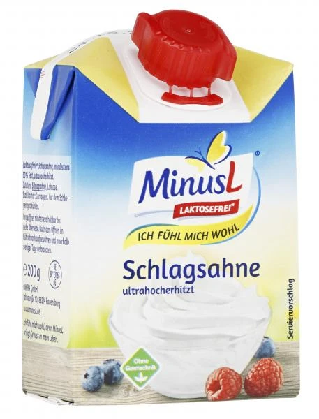 Minus L Schlagsahne 30% 1 Minus L Schlagsahne 30%