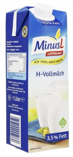 Minus L H-Vollmilch 3,5% Fett