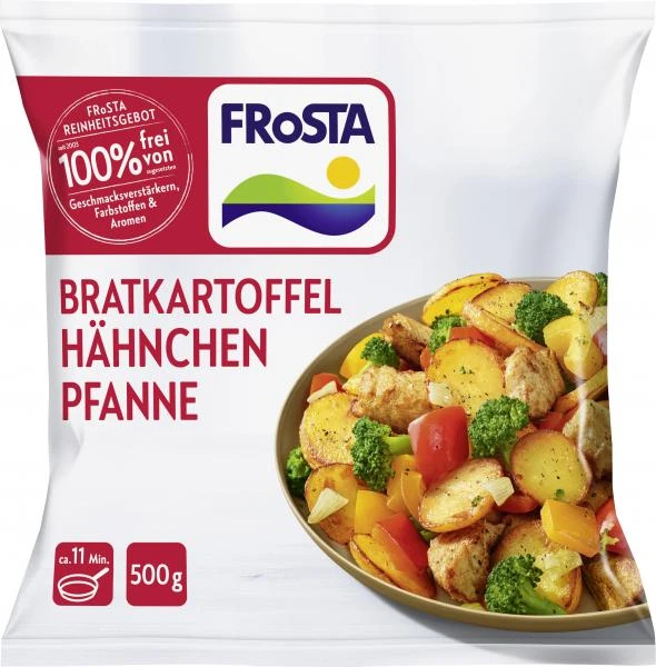 Frosta Bratkartoffel Hähnchen Pfanne 1 Frosta Bratkartoffel Hähnchen Pfanne