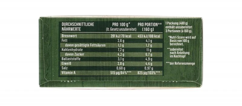 Iglo Rahm-Gemüse Erbsen & Karotten 3 Iglo Rahm-Gemüse Erbsen & Karotten – Bild 3
