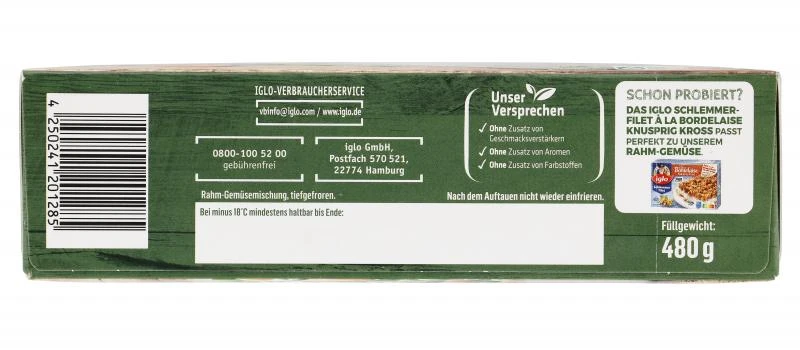 Iglo Rahm-Gemüse Erbsen & Karotten 5 Iglo Rahm-Gemüse Erbsen & Karotten – Bild 5