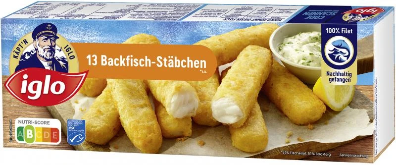 Iglo Backfischstäbchen 1 Iglo Backfischstäbchen