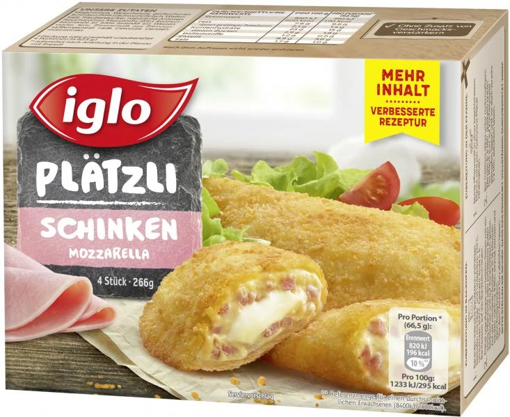 Iglo Plätzli Käse-Schinken 1 Iglo Plätzli Käse-Schinken